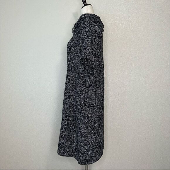 Style & Co Gray Tweed Knit Short Sleeves Sweater Dress - Picture 5 of 12